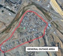 The Anapra area will experience a water outage while repairs to a water line break are completed. 