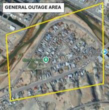 Water service interruption in Anapra area.