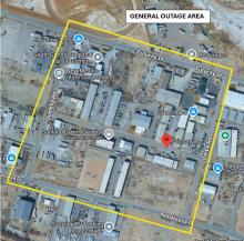 The Victory Lane area will experience a water outage due to a main break on 10-28-2025.