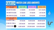 Water leak loss chart