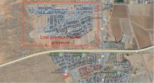 Residents in the Valencia subdivision are currently experiencing low to no water pressure.