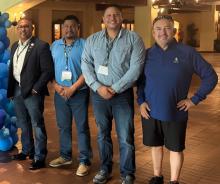(From left to right) CRRUA Board Chair Raul Telles, Assistant Operations Director Raul Rangel, Executive Director Juan Crosby, and Eric Lopez with Bridel Facility Operations  attended the Region VI Pretreatment Association (RVIPA) Workshop in Albuquerque, NM, the week of July 27, 2026.