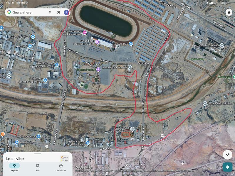 The Camino Real Regional Utility Authority (CRRUA) is performing emergency repairs on a water line located on Futurity Drive.  Water service is temporarily unavailable for the following locations:  - Futurity Drive, between Sunland Park Racetrack & Casino and Sunland Park Drive. - Sunland Park City Hall.  Crews are on-site working to restore service. While there is no current estimated time for completion, CRRUA is prioritizing these repairs to return service to residents and municipal facilities as quickly