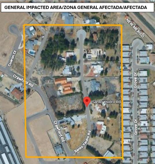 Water Main Break – Santo Ysidro Road 